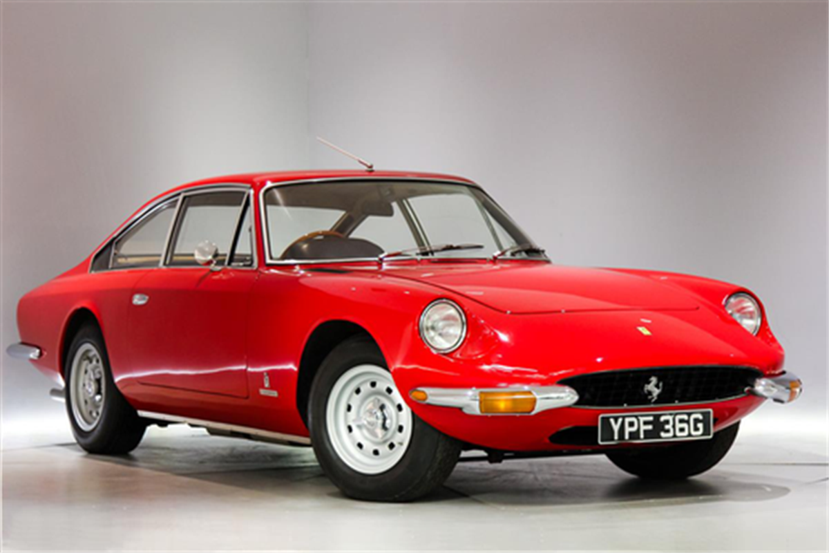 1968 Ferrari 365 GT 2+2 on the blocks at Silverstone Auctions Salon