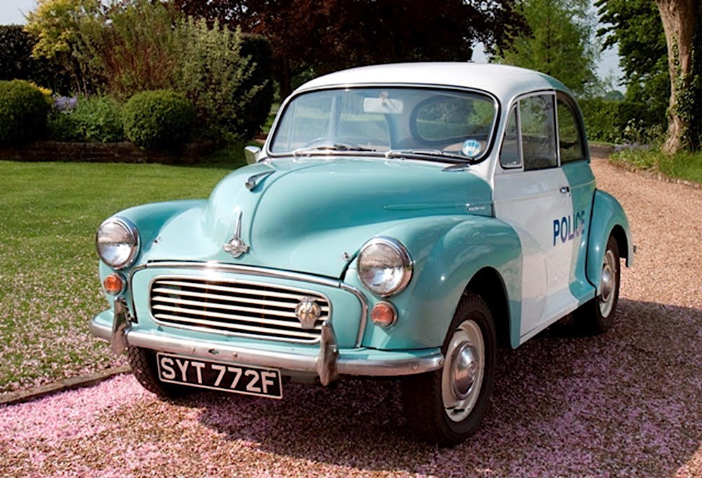 Ex-Scotland Yard Morris Minor Panda Car At Barons British Heritage ...