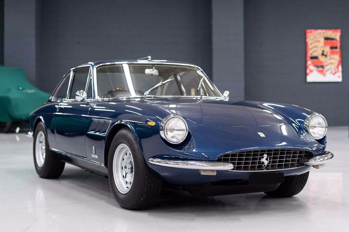 68' Ferrari 330 GTC in Blue Sera for sale at Jonathan Franklin Cars ...