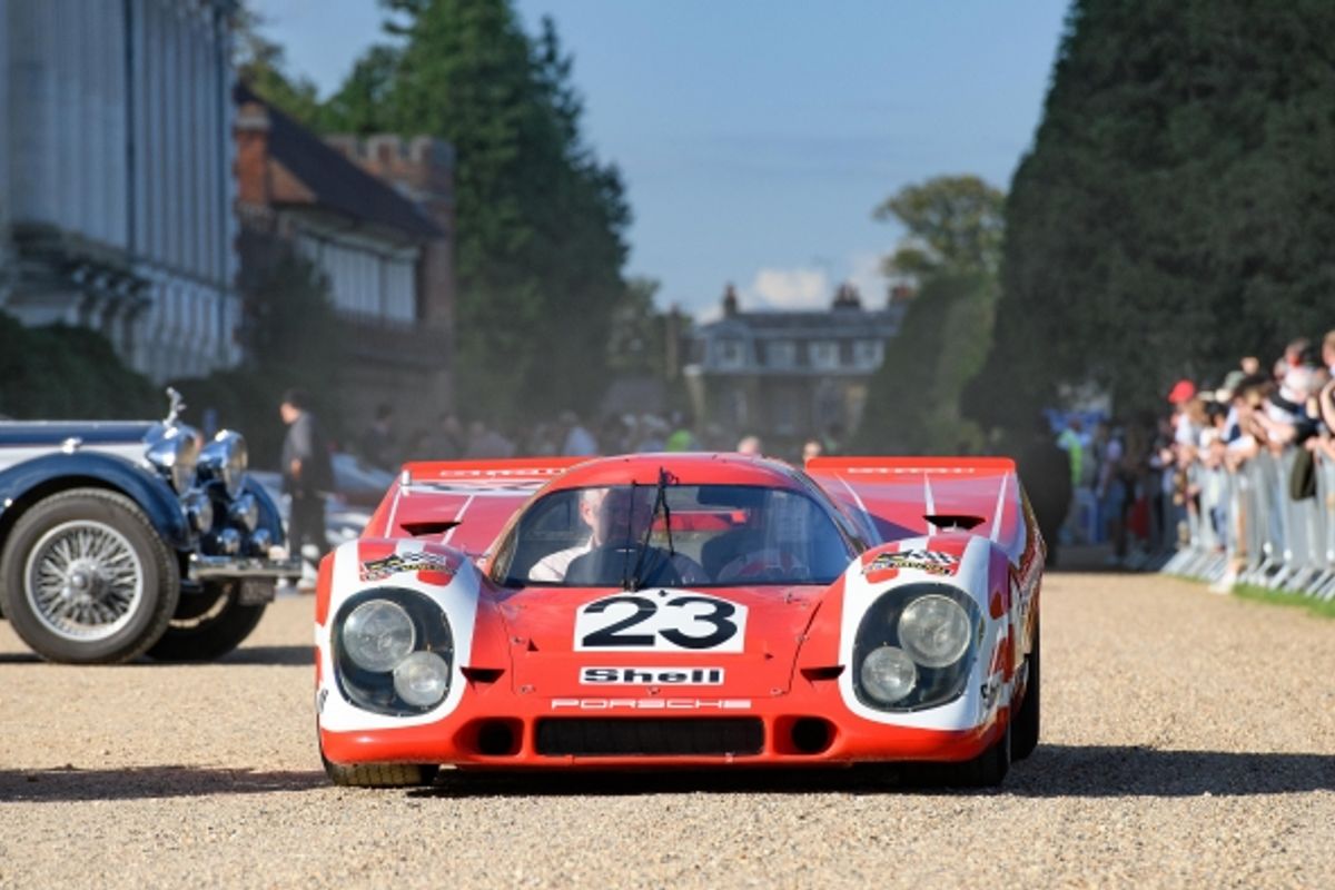 Le Mans winning Porsche 917 KH best in show at Concours of Elegance