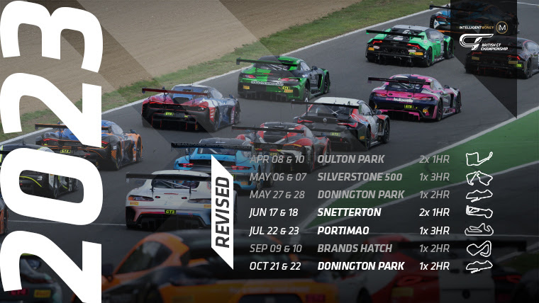 Revised British GT Championship 2023 calendar | Motorsport News