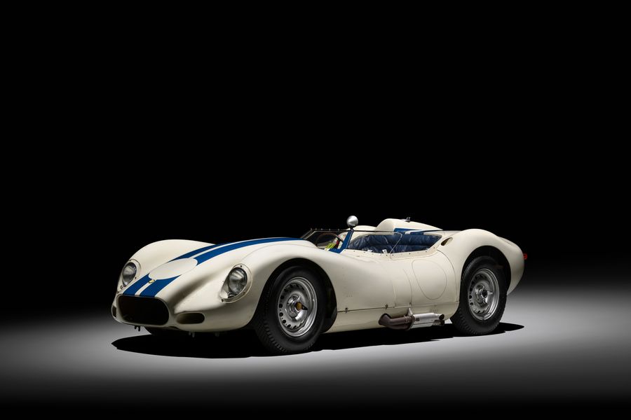 1958 Lister Knobbly Chevrolet car for sale on website designed and built by racecar